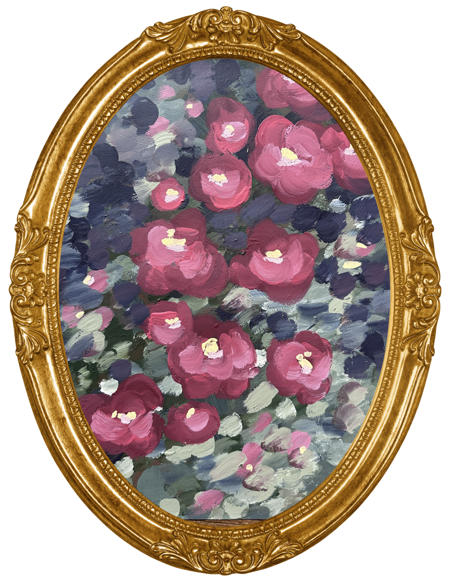 Burgundy Blooms Original