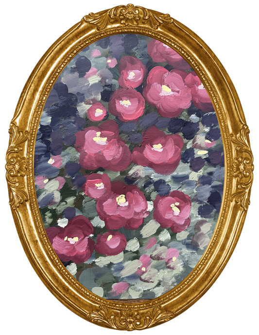 Burgundy Blooms Original
