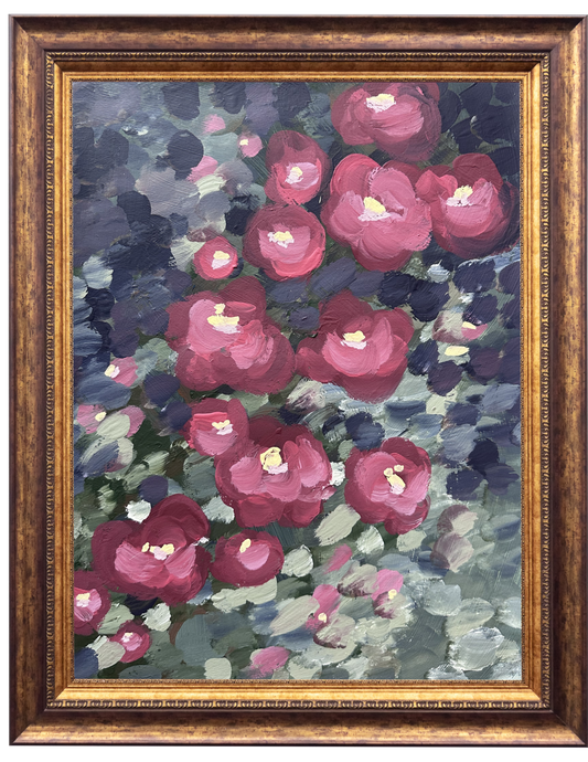 Burgundy Blooms Original